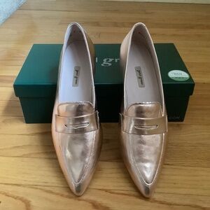Paul Green Renley Flat Leather Rosato Metallic Nappa SZ 9.5